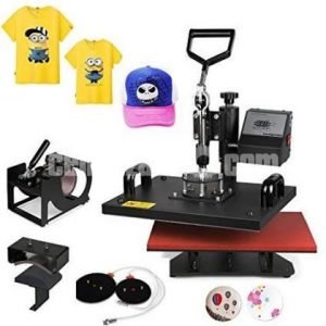 Heat Press Machine 5 in 1 T-Shirt Mug Hat Plate Cap