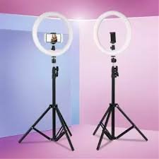 Led Ring Light For Smartphone- Adjustable Brightness 10 Inch With Stand