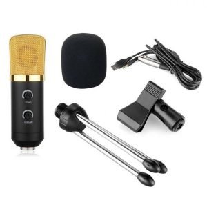 Condenser Studio Recording Microphone With Noise Cancel And Echo Effect BM-100FX