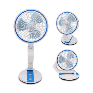 LR 2018 Rechargeable Folding Table Fan with Light